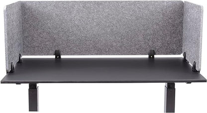 Stand Up Desk Store ReFocus Raw Clamp-On Acoustic Desk Divider Mounted Privacy - Image 2