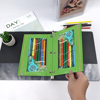 YoeeJob Pencil Pouch for 3 Ring Binder, Zipper Pencil Pouches Bulk, Pencil Case - Image 5