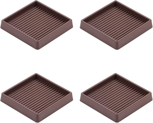 VOCOMO 3X3 Rubber Caster Cups, Non Slip Furniture Pads, Anti-Slip Furniture by VOCOMO
