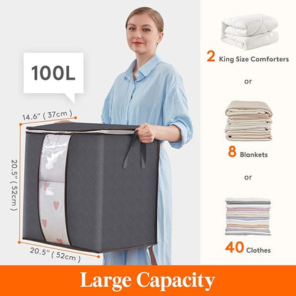 Lifewit 3 Pack Clothes Storage Bins - Image 2