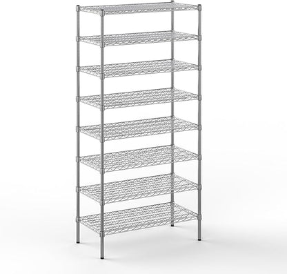 Regal Altair 18" Deep x 36" Wide x 74" Height Wire Shelving Kit | 8-Tier | NSF by Regal+Altair