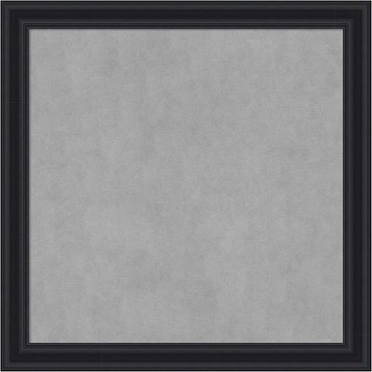 Amanti Art Black Framed Magnetic Board 28x28 Medium Vision Board by AmantiArt