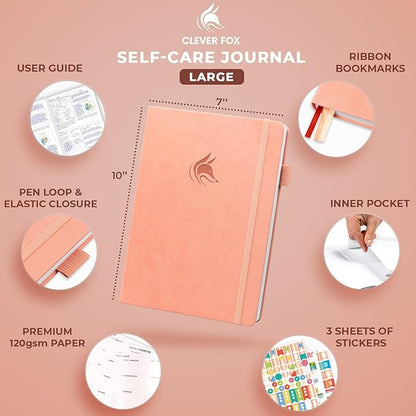 Clever Fox Self-Care Journal – Wellness & Daily Reflection Notebook – Mental - Image 5