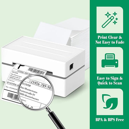METRONIC Thermal Labels 4x6 200 Labels Fanfold Direct Shipping Label - Image 4
