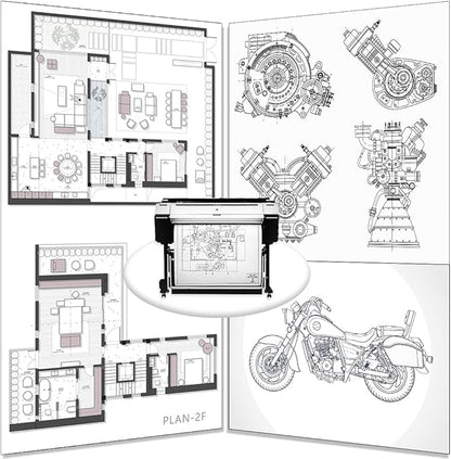 Plotter Paper 24" x 150', Engineering Drawings, Custom-Sized Prints (4 Rolls） - Image 6