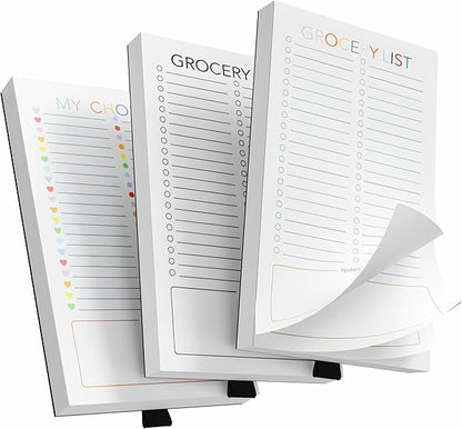 SooHeeRange 3 Pack Magnetic Grocery List Pad by Unknown