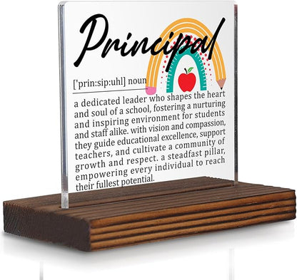 Principal Gifts, Inspirational Thank You Desk Sign by Pariveca