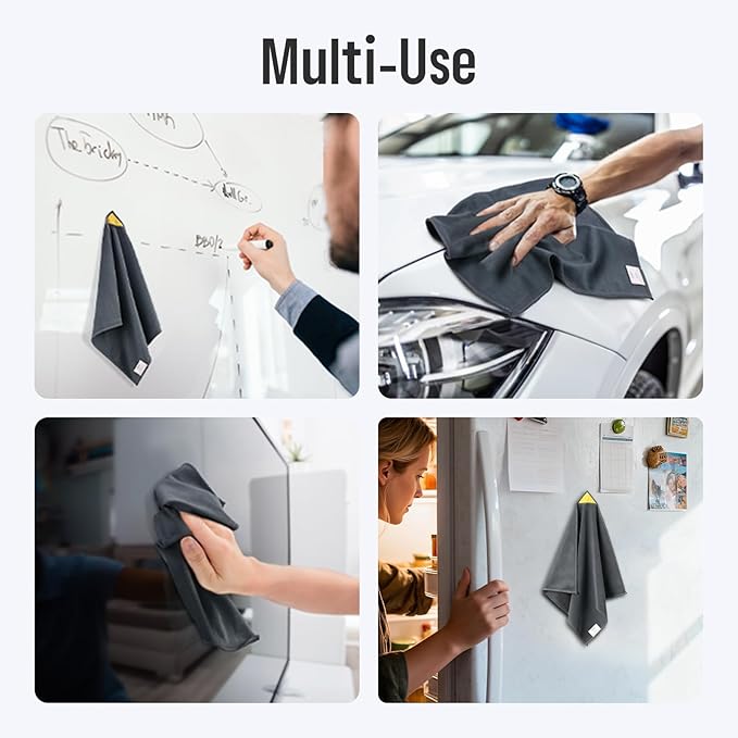 loukin 4 Pack Magnetic Whiteboard Cleaning Cloth, Dry Erase Cleaning Cloth - Image 5