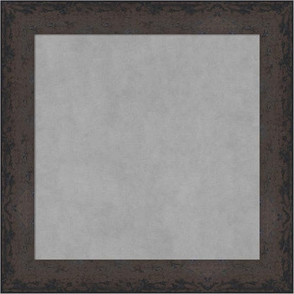 Amanti Art Black Framed Magnetic Board 25x25 Medium Vision Board by AmantiArt
