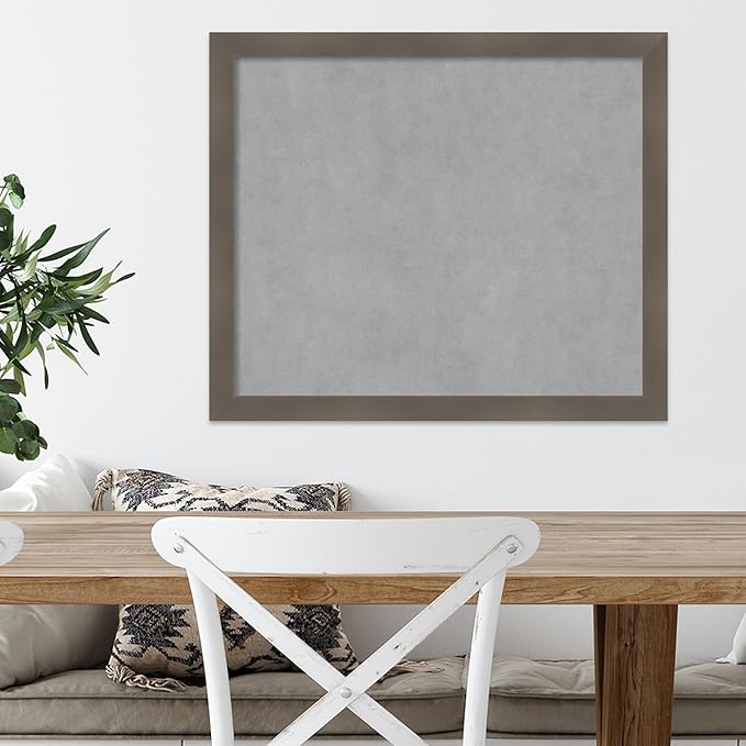 Amanti Art Grey Framed Magnetic Board 22x26 Medium Vision Board - Image 5