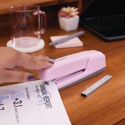 Swingline Stapler, 30 Sheet Capacity, 747 Business Stapler, Jam Free, Blush Pink - Image 3