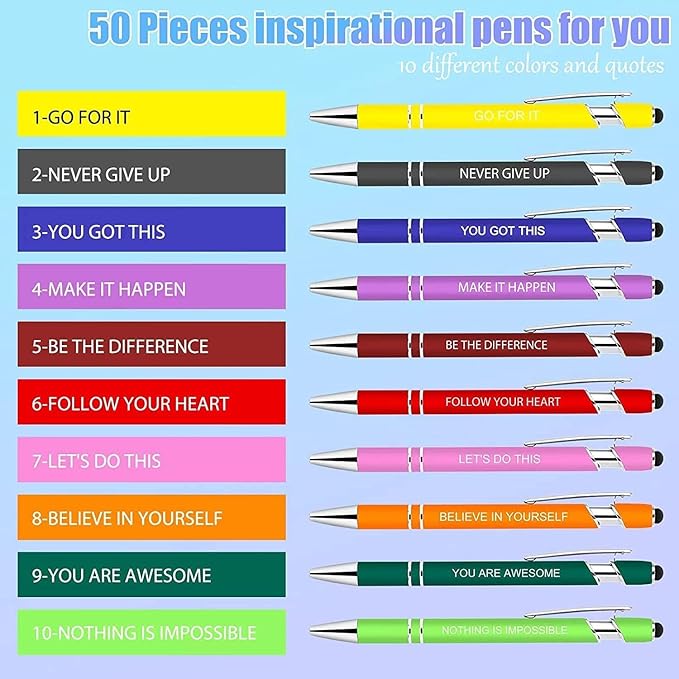 Greengines 20 Pcs Inspirational Pens - Image 5