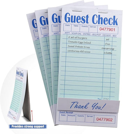 Batrical Guest Checks Server Note Pads 1000 Sheets Waitress Notepad - Image 4