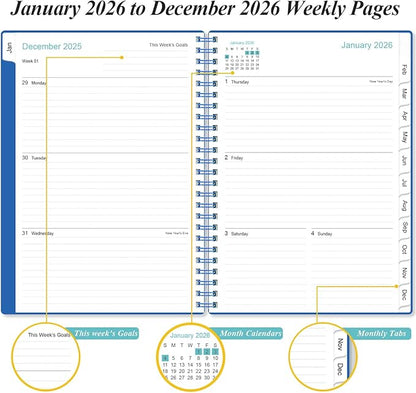2026 Planner - Planner 2026 from January 2026 - December 2026, Weekly & Monthly - Image 3
