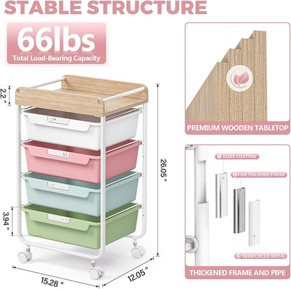 Rolling Storage Utility Cart - Image 3