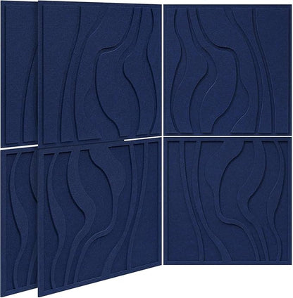 BUBOS Large Acoustic Panels, Self-Adhesive Sound Absorbing Panels Decorative by BUBOS