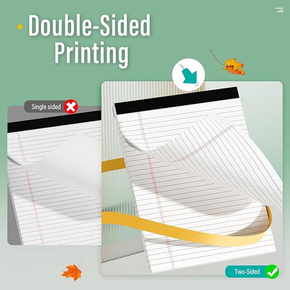 2 Pcs Legal Pads 8.5 x 11 Note Pads 8.5 x 11 Inch Notepad 60 Sheets Writing - Image 3