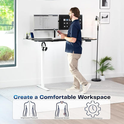 VIVO Electric 63 x 32 in Standing Desk, Memory Height Adjustment, 1B Series - Image 4
