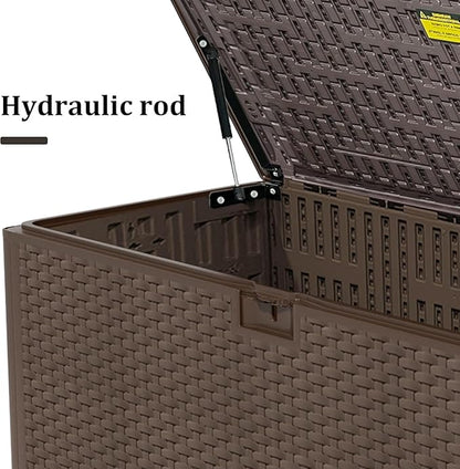 Yardgrace 180 Pro Gallon Deck Box, Outdoor Storage Box Lockable, Waterproof - Image 8