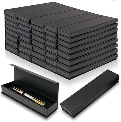 Olutacot 42 Pcs Pen Gift Boxes Empty Black Ballpoint Pen Gift Box by OLUTACOT