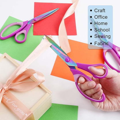 Zicolu 8.5" Scissors Bulk Set of 12-Pack, Sharp Scissors all Purpose Heavy Duty - Image 2