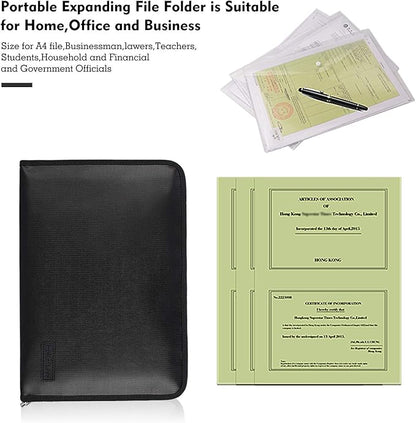 ENGPOW Fireproof File Folder Fireproof Fire and Water Resistant Money Document - Image 4