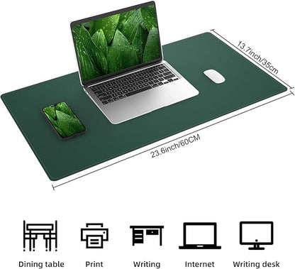 AFIING Dual-Sided Desk Pad, Natural Cork & PU Leather Large Mouse mats - Image 2