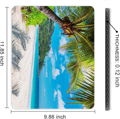 Auhoahsil Mouse Pad, 12 x 10 in Summer Beach Theme Computer Mouse Pad - Image 7