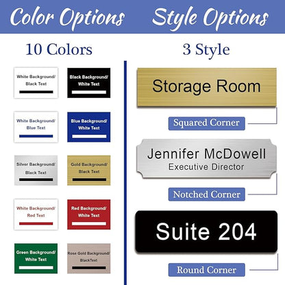 Custom Office Engraved Name Plate - Image 2