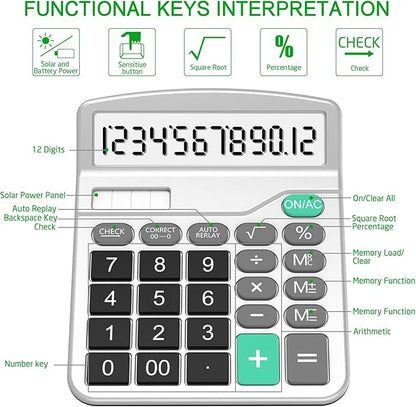 Splaks 4 Pack Standard Functional Desktop Calculator - Image 2