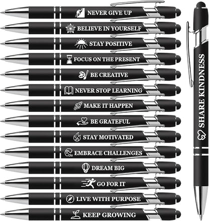 Vebermo 15 Pack Motivational Pen Set by Vebermo