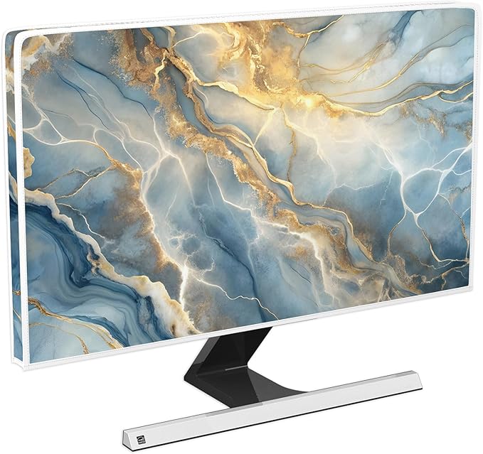 Baocicco Gold Blue Waterproof Screen TV Cover 75 Inch Modern Full Body Covers by Baocicco