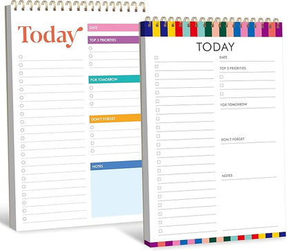 2 To Do List Notepads, Daily Planner Notebook by Gethelud