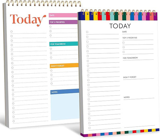 2 To Do List Notepads, Daily Planner Notebook by Gethelud