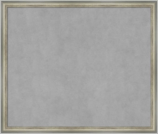 Amanti Art Silver Framed Magnetic Board 22x26 Medium Vision Board by AmantiArt