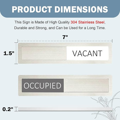 Vacant Occupied Privacy Sign, Vacant Occupied Door Sign - Image 5