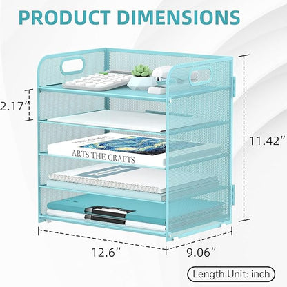 Supeasy 5 Trays Paper Organizer Letter Tray - Image 5