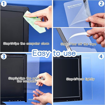 Zonon 12 Pieces Computer Monitor Notes Screen Monitor Memo Board Sticky Note - Image 3