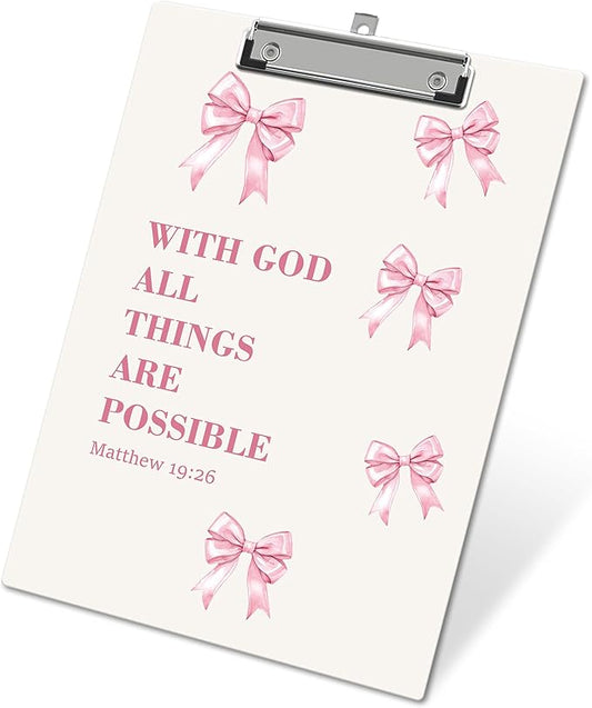 APIILVPQ Bible Verse Clipboard, Christian Wooden Clip Boards by Unknown