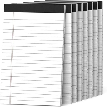 8 Pack Note Pads 5 x 8 Inch Small Legal Pads 5 x 8 White Notepad 5 x 8 by Nichela
