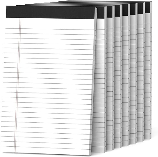 8 Pack Note Pads 5 x 8 Inch Small Legal Pads 5 x 8 White Notepad 5 x 8 by Nichela