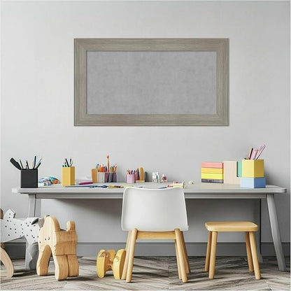 Amanti Art Grey Framed Magnetic Board 16x28 Small Vision Board - Image 5