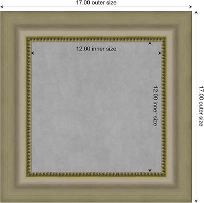 Amanti Art Silver Framed Magnetic Board 17x17 X-Small Vision Board - Image 4