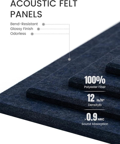 Large Felt Bulletin Board 48" x 36", Cork Board Alternative - Image 4