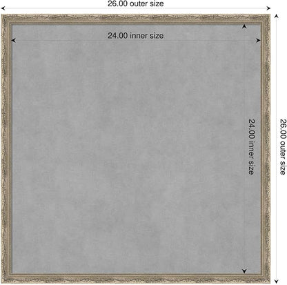 Amanti Art Silver Framed Magnetic Board 26x26 Medium Vision Board - Image 2