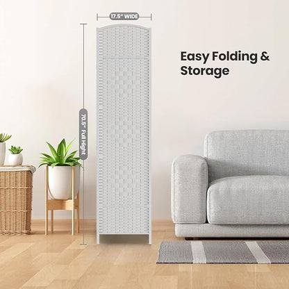 Cocosica 6 Panel Room Divider, 6Ft Folding Privacy Screen, Tall - Image 7