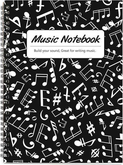 MAXCURY Blank Sheet Music Composition Manuscript Staff Paper Art Music Notebook by MAXCURY