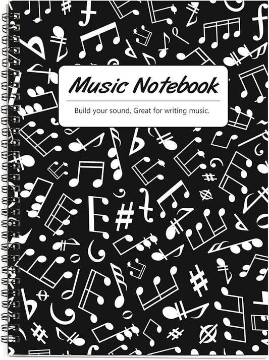 MAXCURY Blank Sheet Music Composition Manuscript Staff Paper Art Music Notebook by MAXCURY