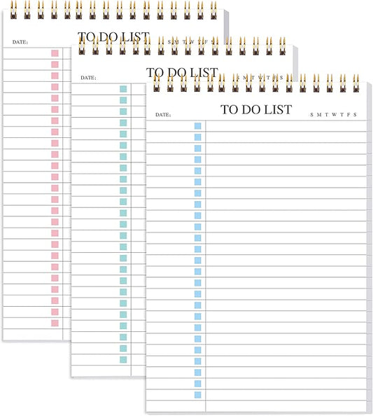 To Do List Notepad 3 Pack, Undated Daily Planner Notepad by KAICNPAPER