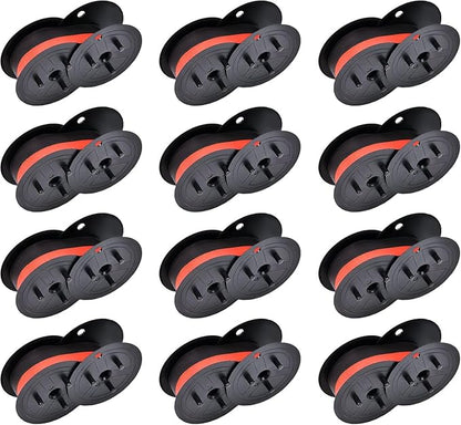 12-Pack Canon Calculator Ribbon Red/Black – 18ft x 0.5in Sharp EL-1197PIII by Home
